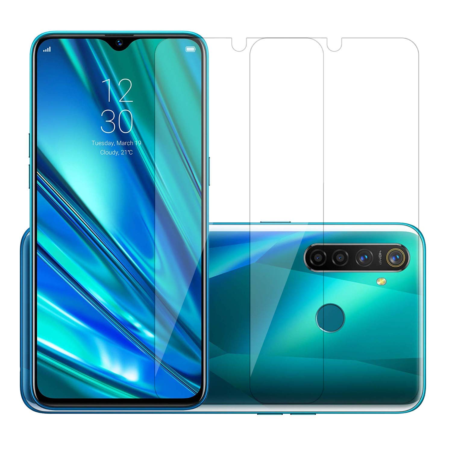 POPIO Full Screen Coverage Except Edges Tempered Glass Protector For Realme 5 Pro (Transparent) - Pack Of 2 for Smartphone (B07Z85K4V9) Amazon Price History, Amazon Price Tracker