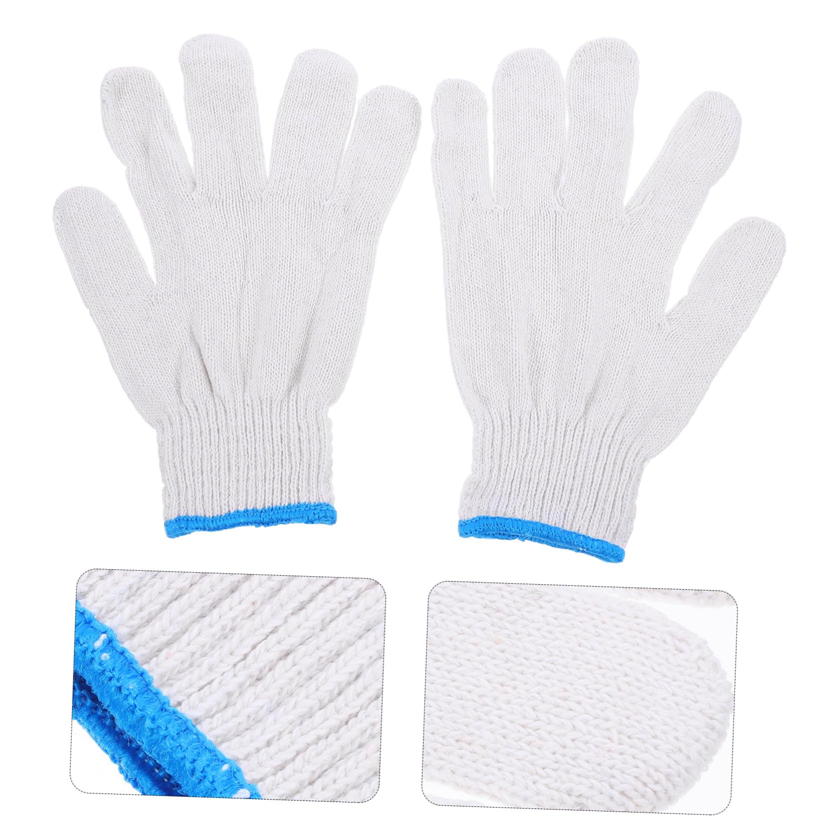 Happyyami 20pares Guantes Jardinería Trabajo Exterior Antideslizantes Protección Algodón