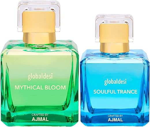 Global Desi Mythical Bloom 100ML and Soulful Trance 50ML Eau De Parfum for Women Crafted by Ajmal