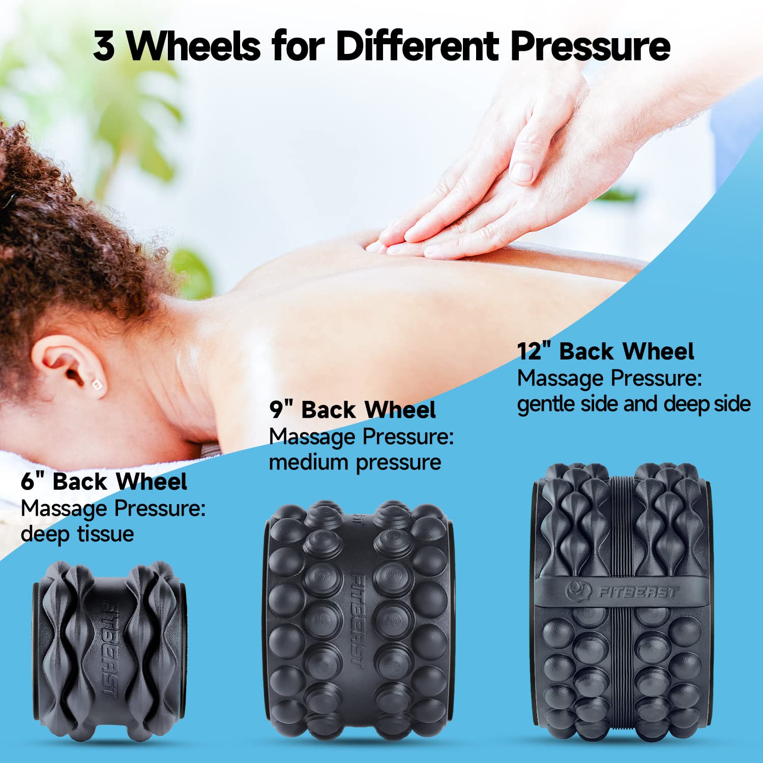 FitBeast Back Stretcher, Back Cracker & Back Roller