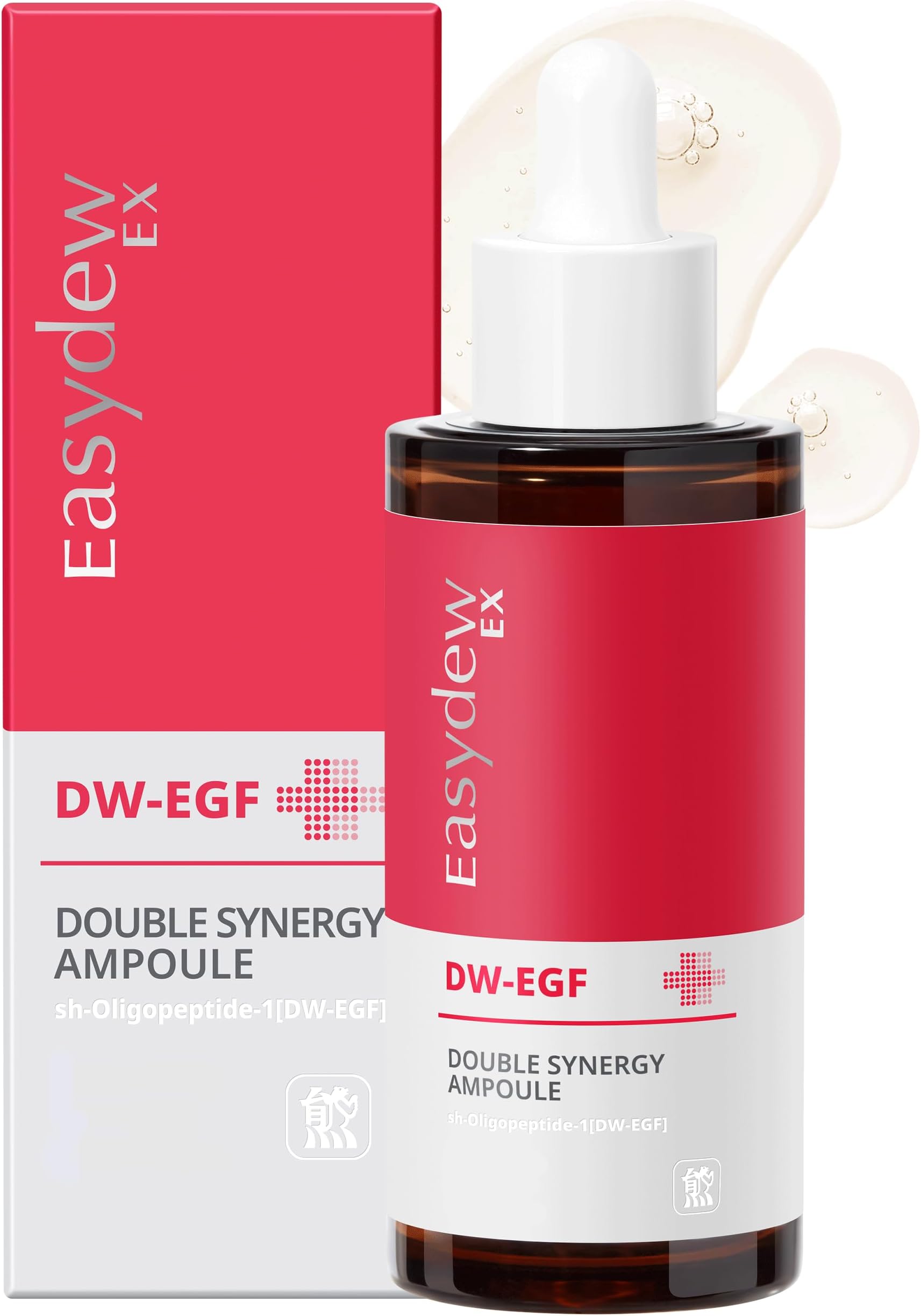 DW-EGF Double Synergy Firming Ampoule 1.01 fl oz - Award-Winning Anti Aging Ampoule with Human Epidermal Growth Factor - Naturally Produce Collagen to Rejuvenate & Regenerate Cells