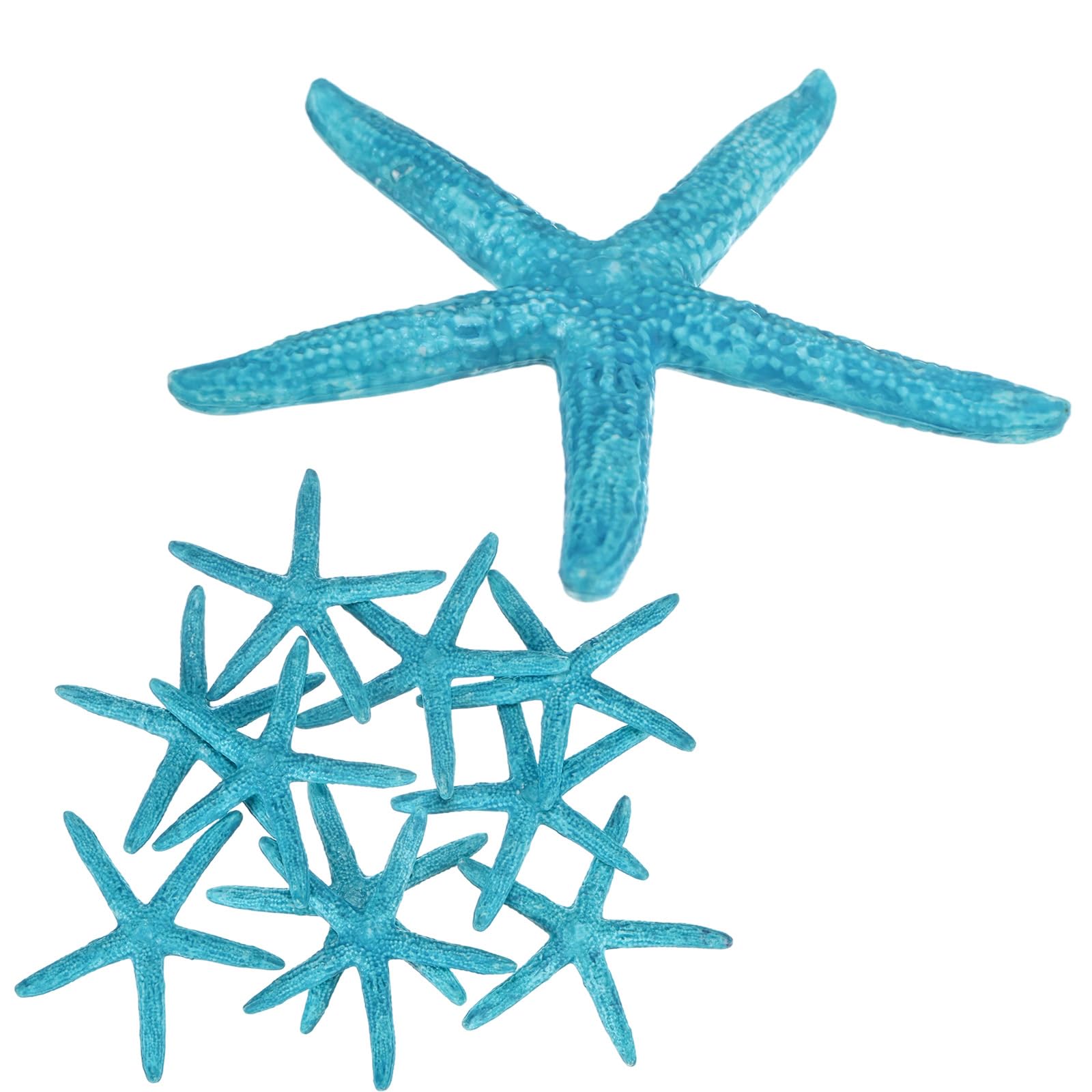 M METERXITY 20-Pack Starfish Decor, 2.4" PVC Artificial Mini Sea Star Decoration for Fish Tank/Aquarium Decoration/Beach/DIY Crafts/Nautical Theme Party [White]