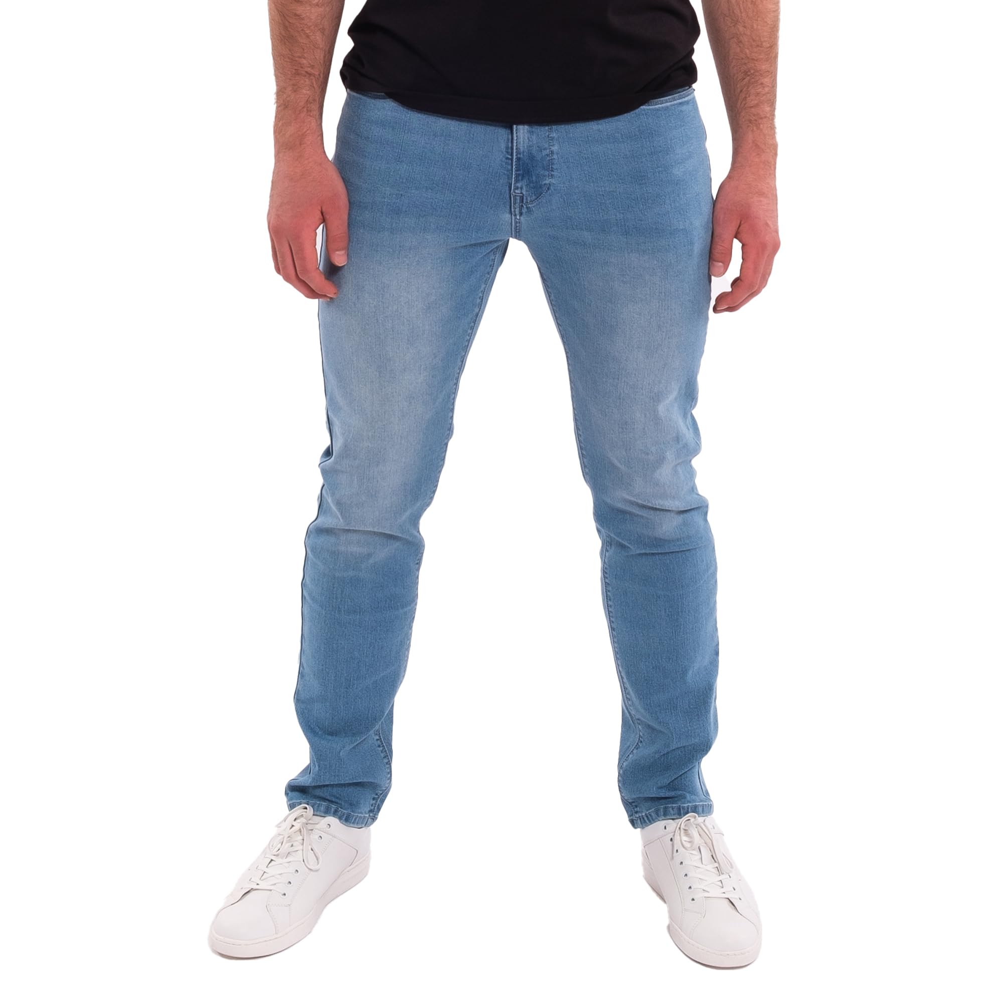 Kenneth Cole REACTION Slim Fit Jeans for Men 2-Way Stretch Jeans Slim Fit 5-Pocket Stretch Denim Pants for