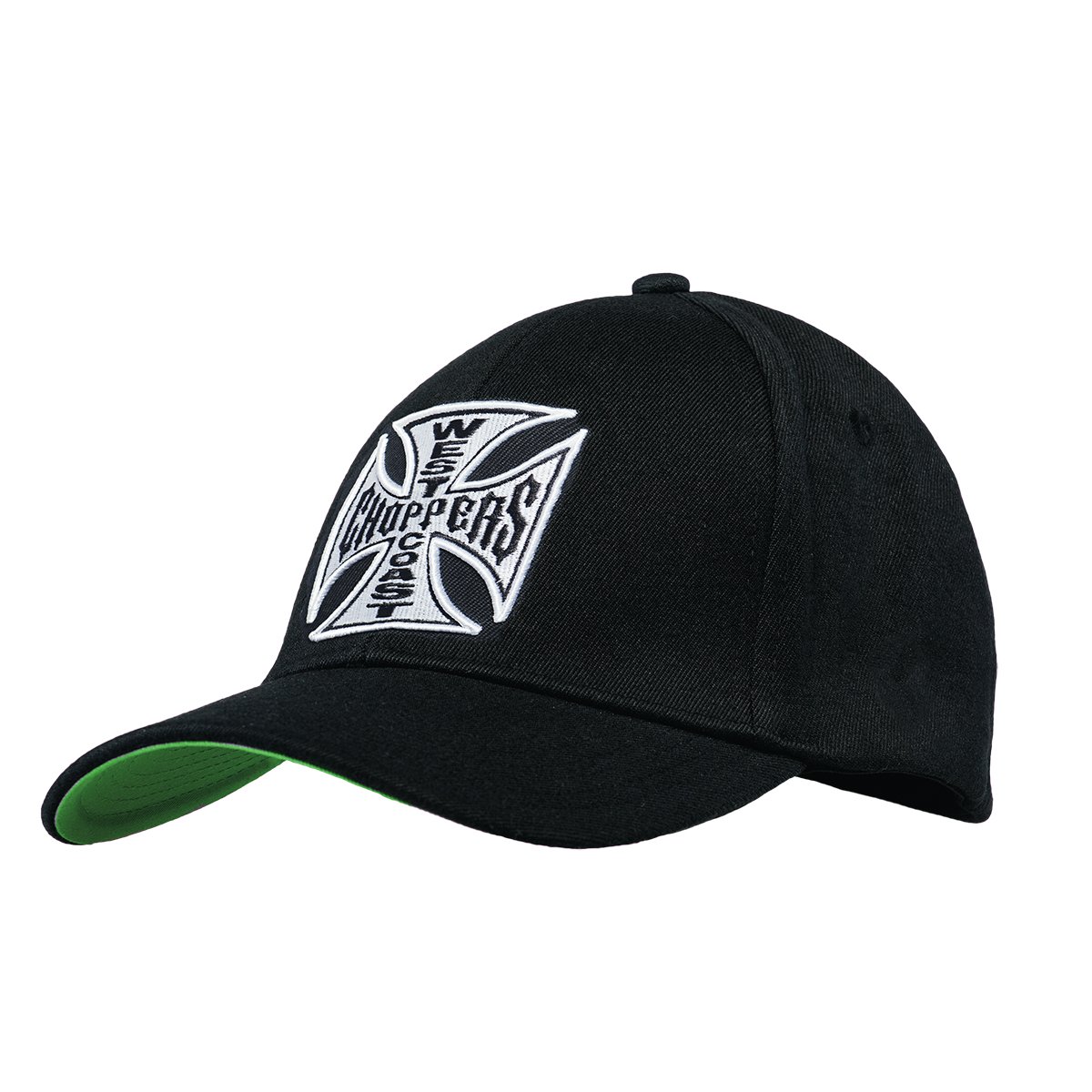 Unisex Snapback Cap OG Cross Round Bill, Color:Black, Size:one Size