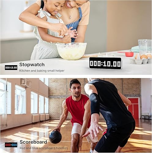 Miniatura 8 de ULANZI TC001 Reloj inteligente de píxeles, configuración de juegos, despertador digital con clima, simulador Awtrix, conexión WiFi, contador de