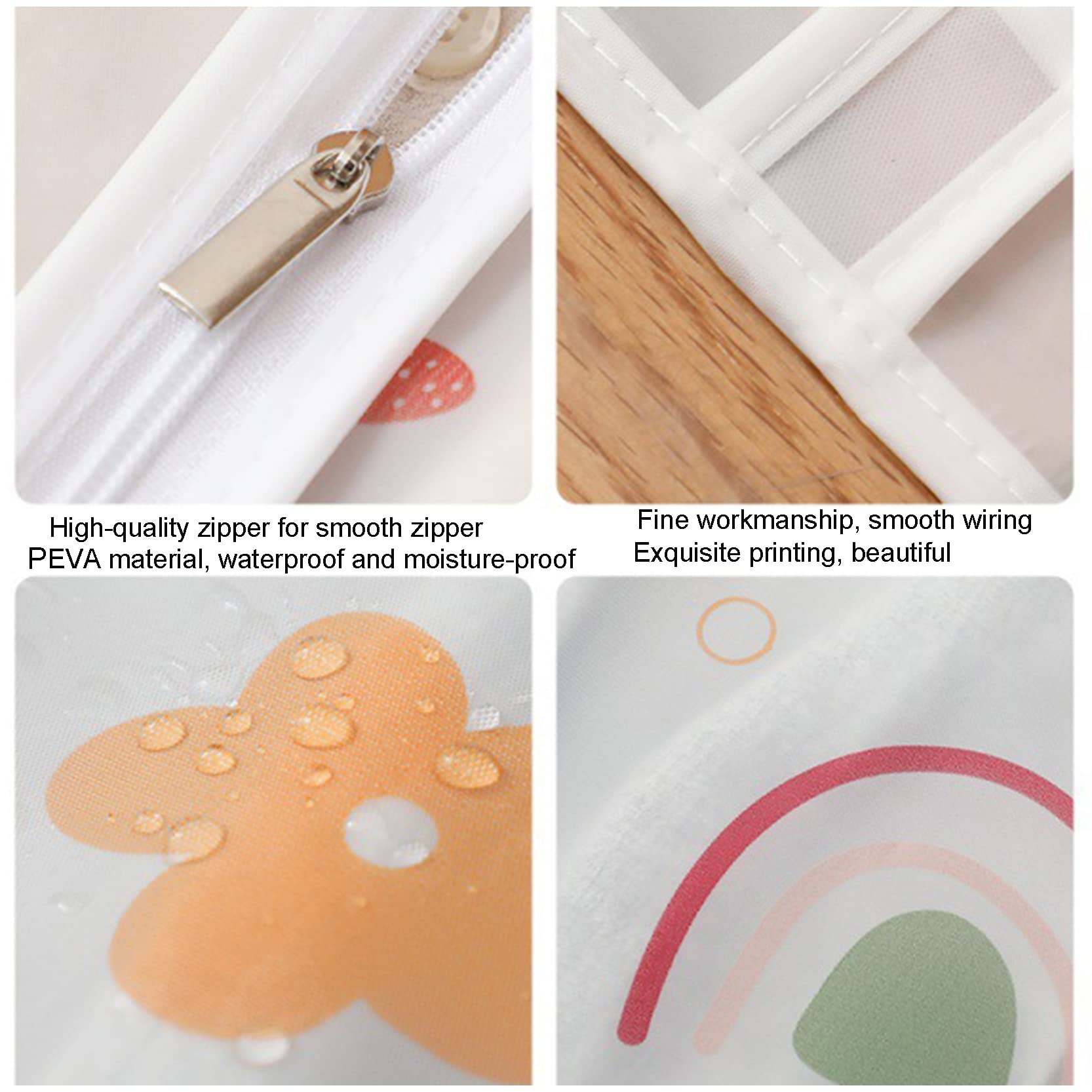 Fundas para Trajes Bolsas para Ropa 2 Piezas, Fundas para Ropa Colgantes, Bolsa con Cremallera Completa, Funda para Vestido Impermeable Lavable para Almacenamiento De Ropa, 50x60x90/120cm,B
