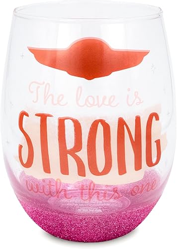 Star Wars: The Mandalorian The Child, Baby Yoda - Copa de vino sin tallo de lágrima de 20 onzas | Vaso para mimosas, cócteles | Artículos de bar