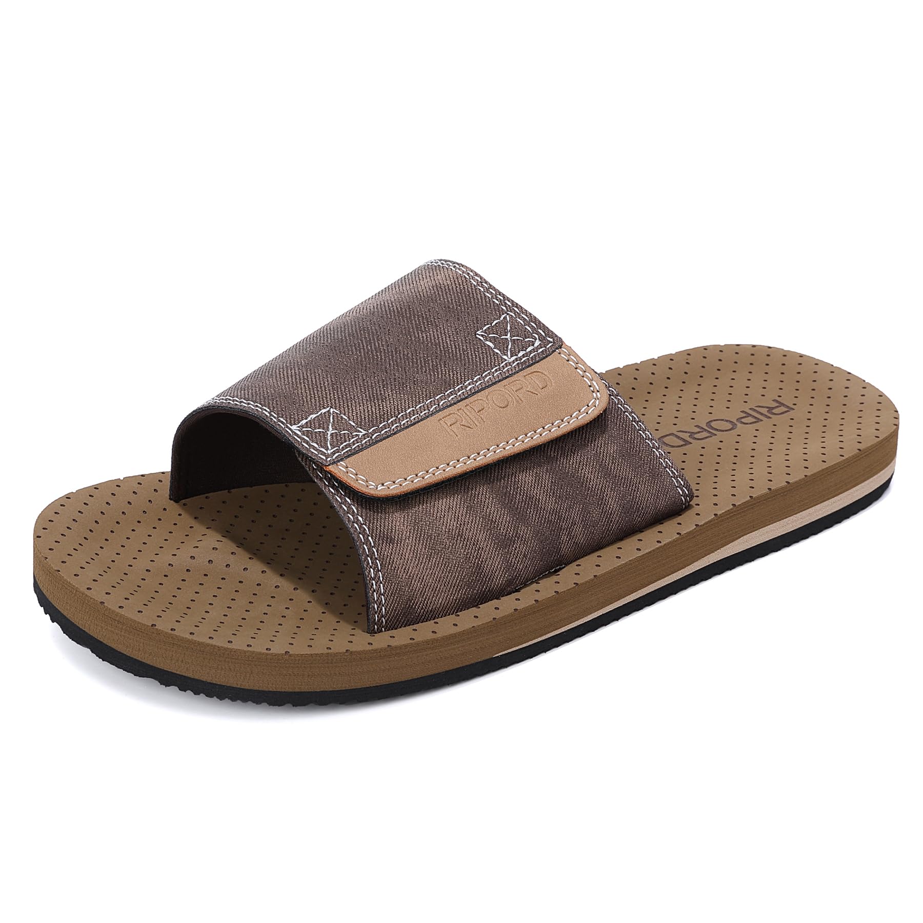 Ripord Herren Sandalen Verstellbare Pantoletten | Rutschfeste, Freizeit, Hausschuhe, Badelatschen, Sommer