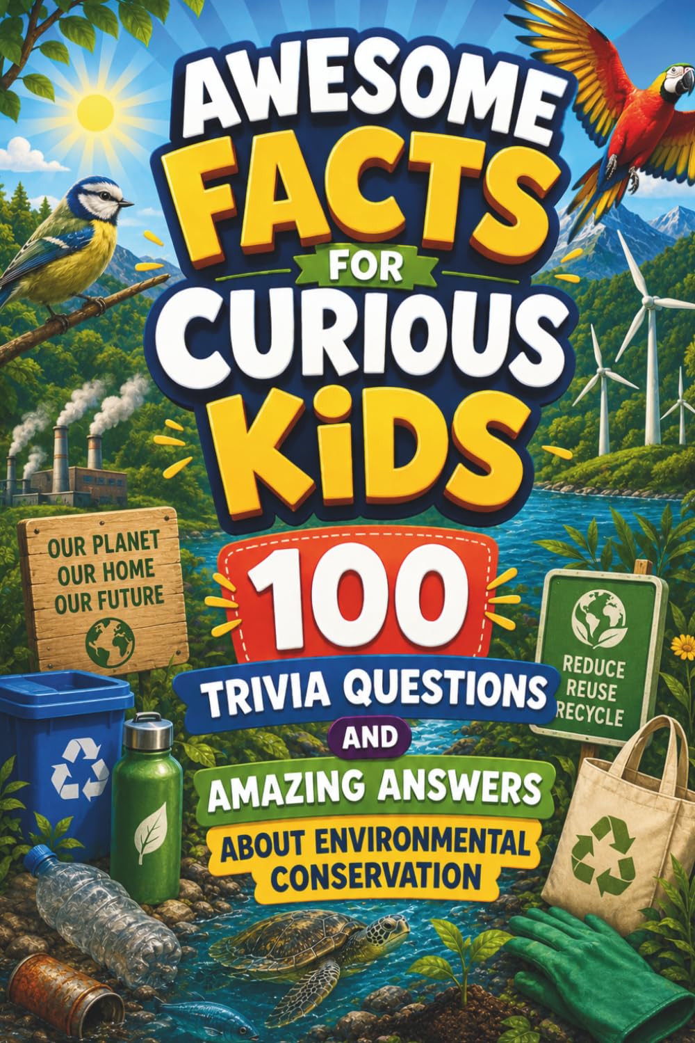 Awesome Facts for Curious Kids: 100 Trivia Questions & Amazing Answers About Environmental Conservation: Each question includes a clear answer, extra ... (Awesome Facts for Curious Kids Trivia Books)