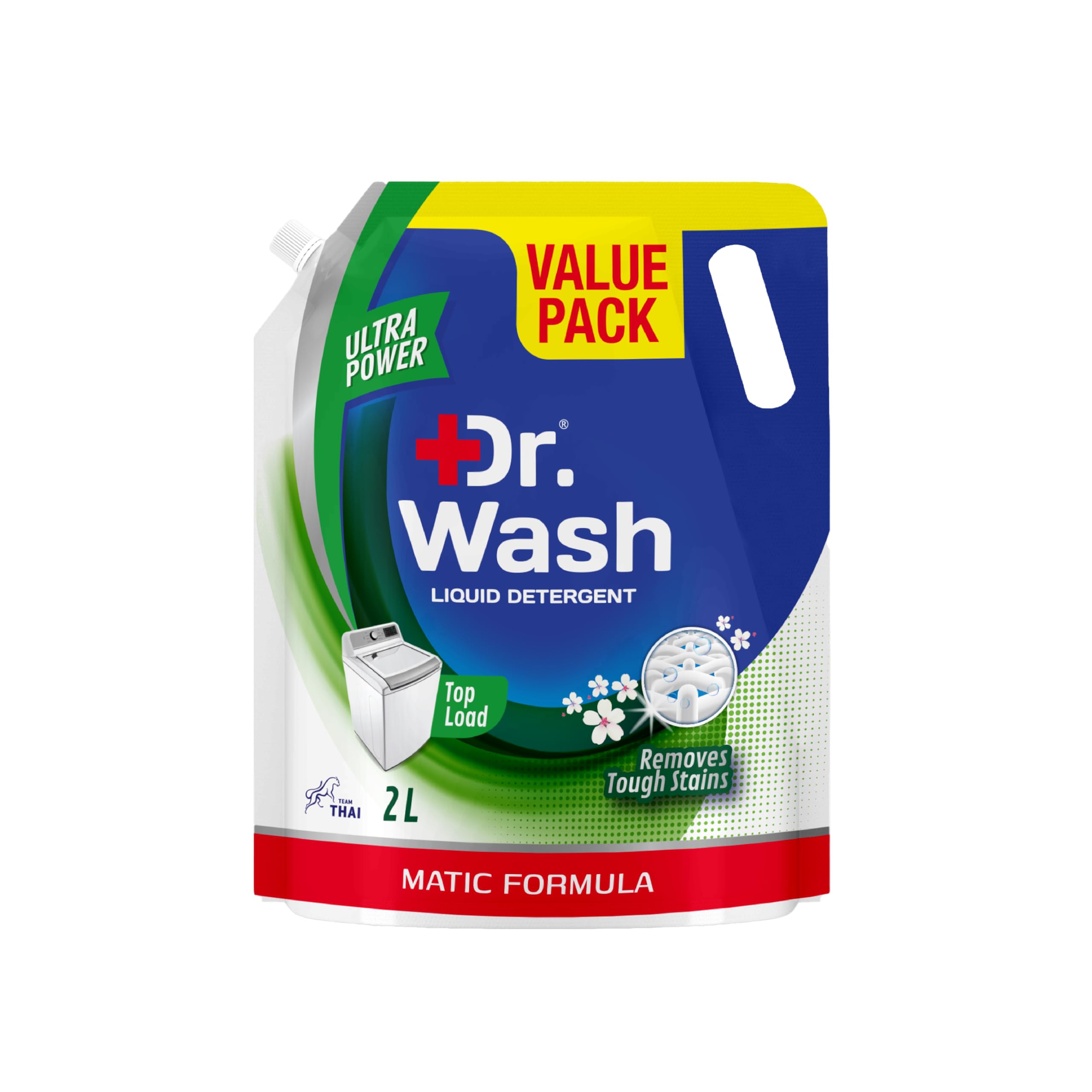 Dr.Wash Liquid Detergent Top Load - 2 L, Ultra Power Matic Formula for Top Load Machines, Tough on Stains, Gentle on Hands, Long-Lasting Fragrance, Deep Clean for Bright, Fresh Clothes-image-19