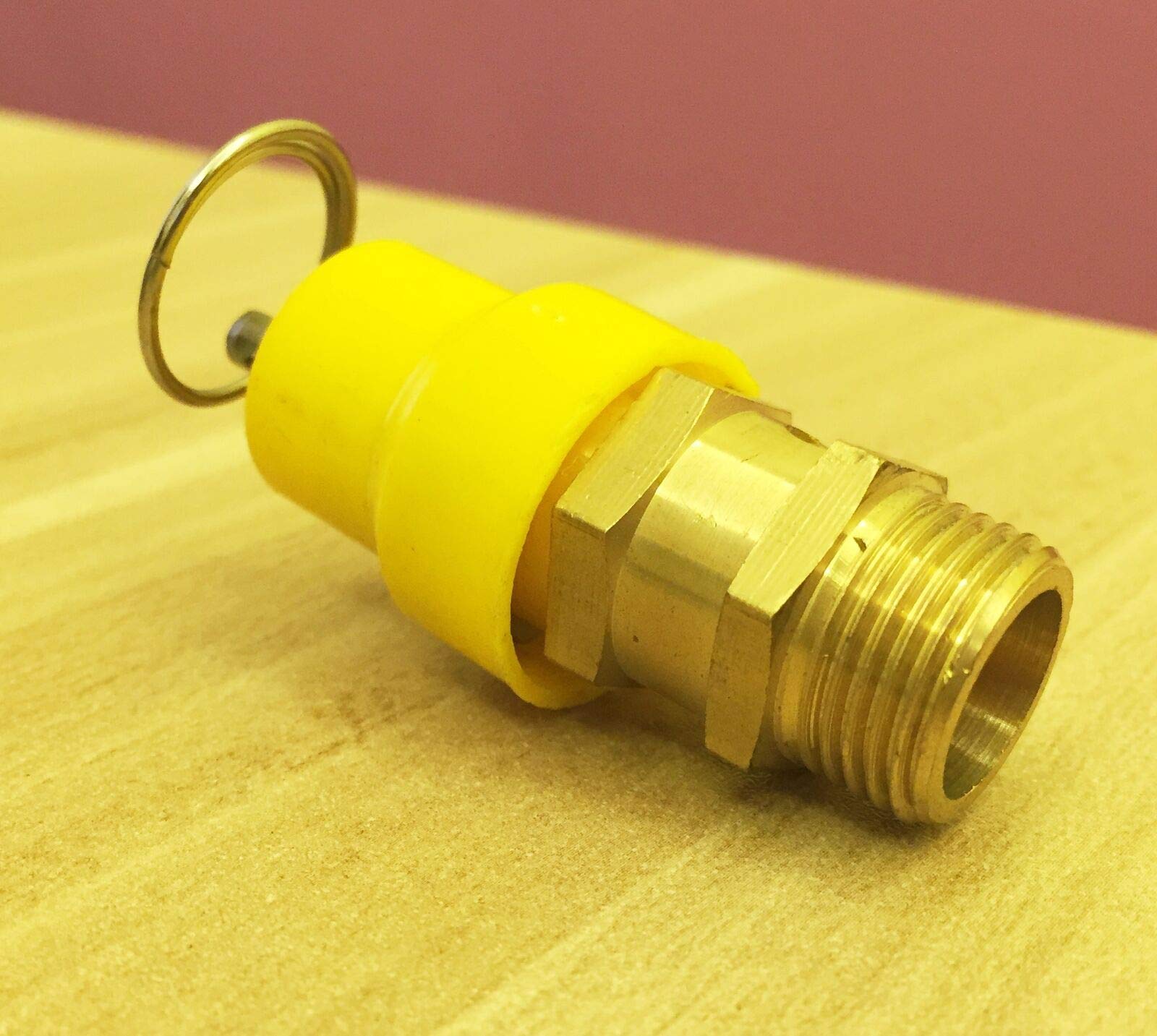 Messing Sicherheitsventil 1/8'' & 1/4'' BSP | Druck 3-15 Bar | Überdruckventil Für Luftkompressor – 6 Bar Ausführung