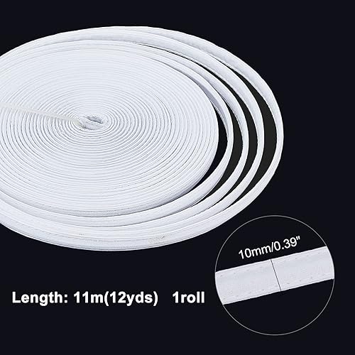 Miniatura 2 de PH PandaHall Deshuesado cubierto de algodón para costura, 12 yardas de 0.394 in, corsé de plástico para deshuesar, accesorios de ropa, sujetador