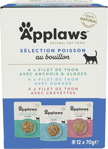 Applaws 100% Natural Wet Cat Food, Pouch Multipack Tuna S…