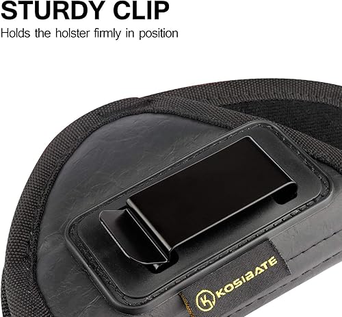 Miniatura 3 de Kosibate S&W Bodyguard 380 - Funda de piel sintética IWB, compatible con Taurus TCP, Sig P238, Jimenez JA, PPK .380