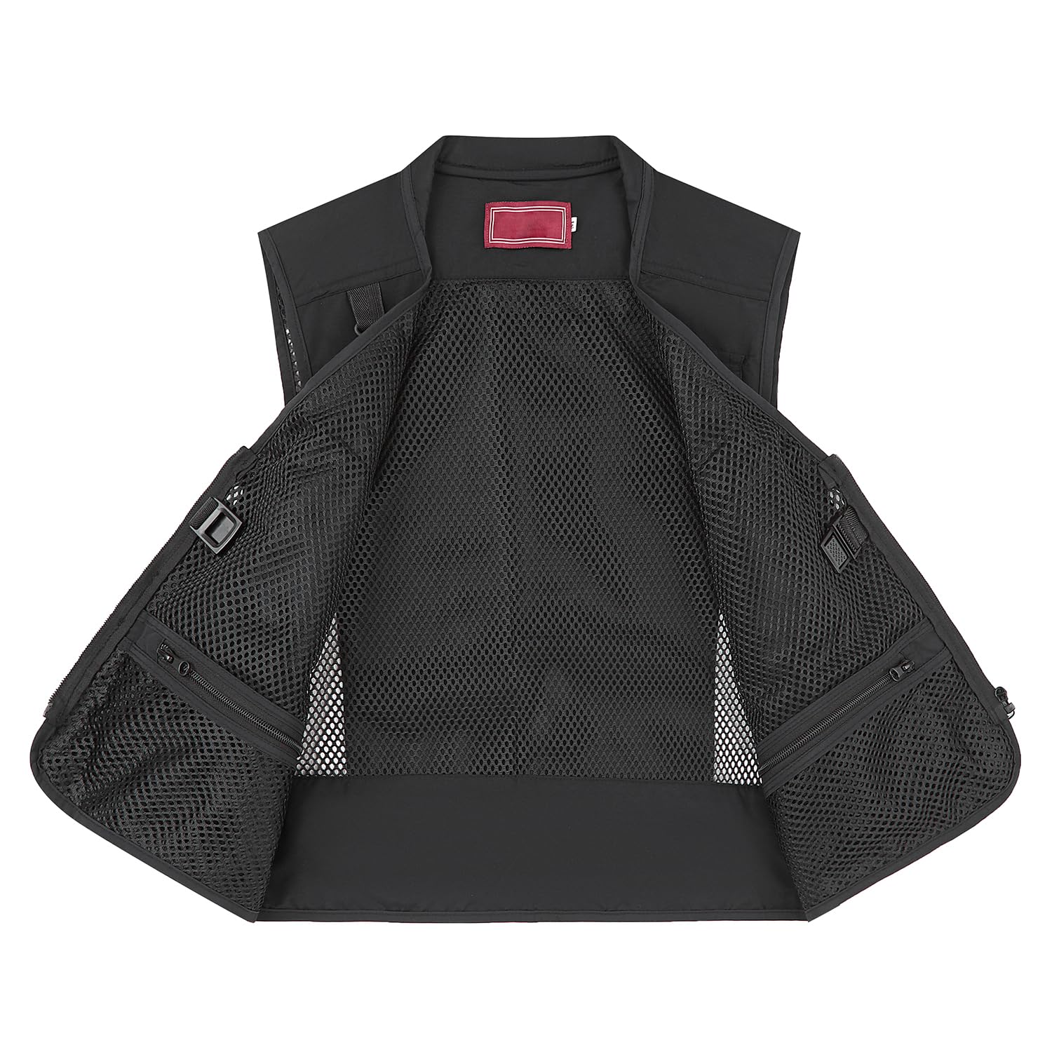 Ziker Gilet de pêche en maille respirante pour femme avec poches
