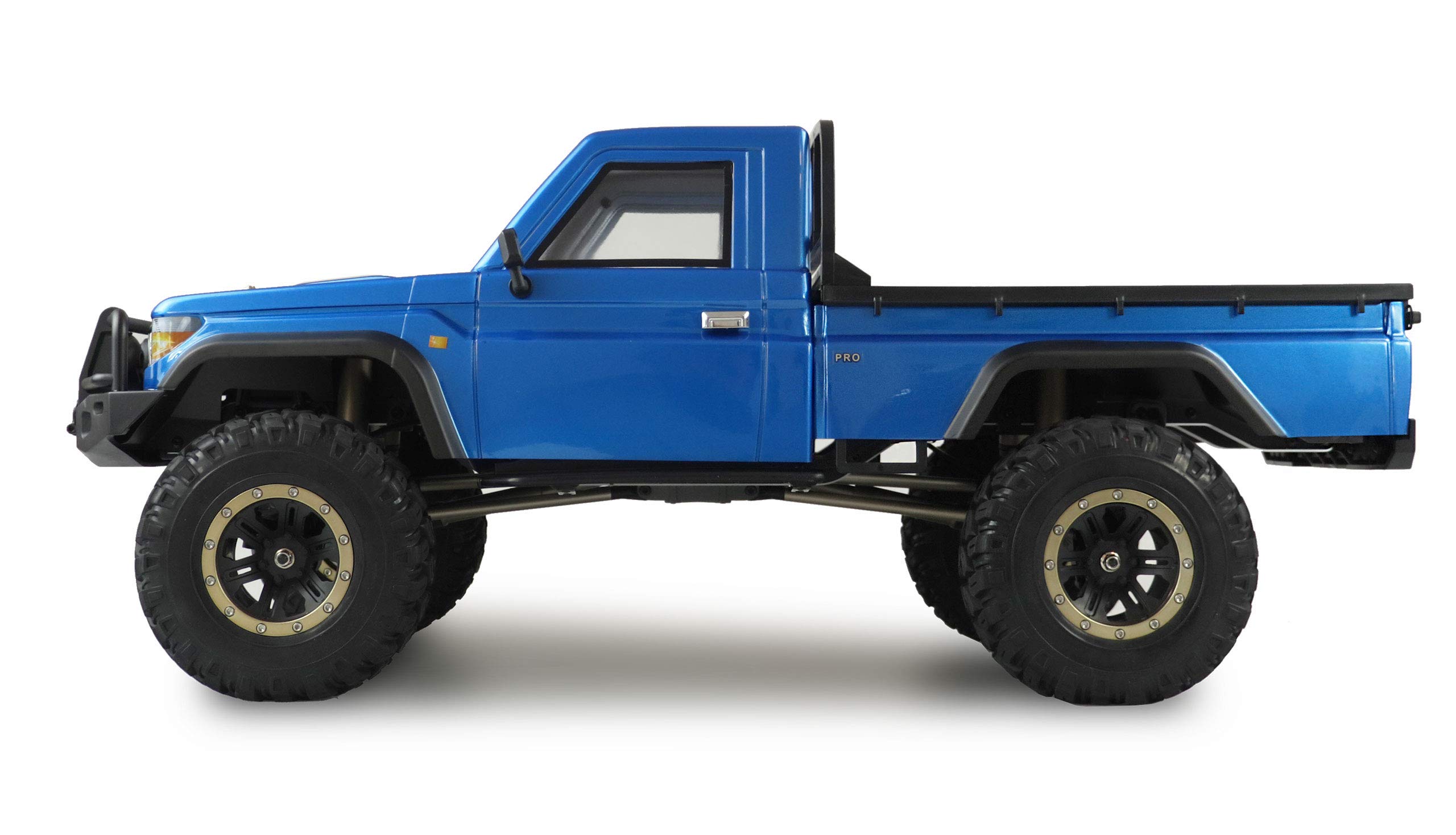 Amewi 22469 AMXRock RCX8P Scale Crawler Pick-Up - Coche teledirigido (Escala 1:8), Color Azul