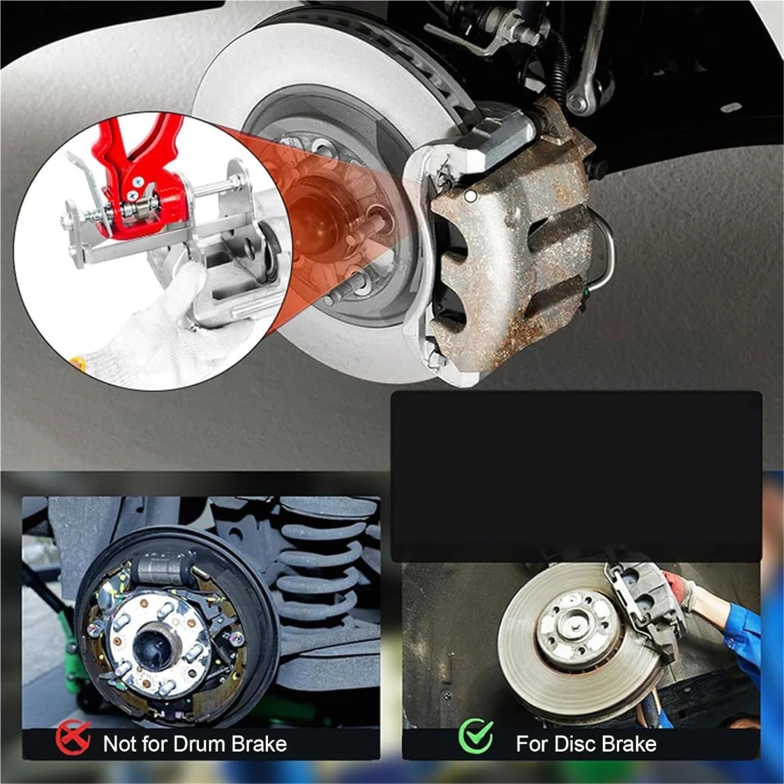 DRUM BRAKE BAR Rozpieracz Klocków Hamulcowych Single Speedy Zacisków Narzędzie Do Resetowania Tłoka Hamulca Tłok Zacisk Hamulcowy