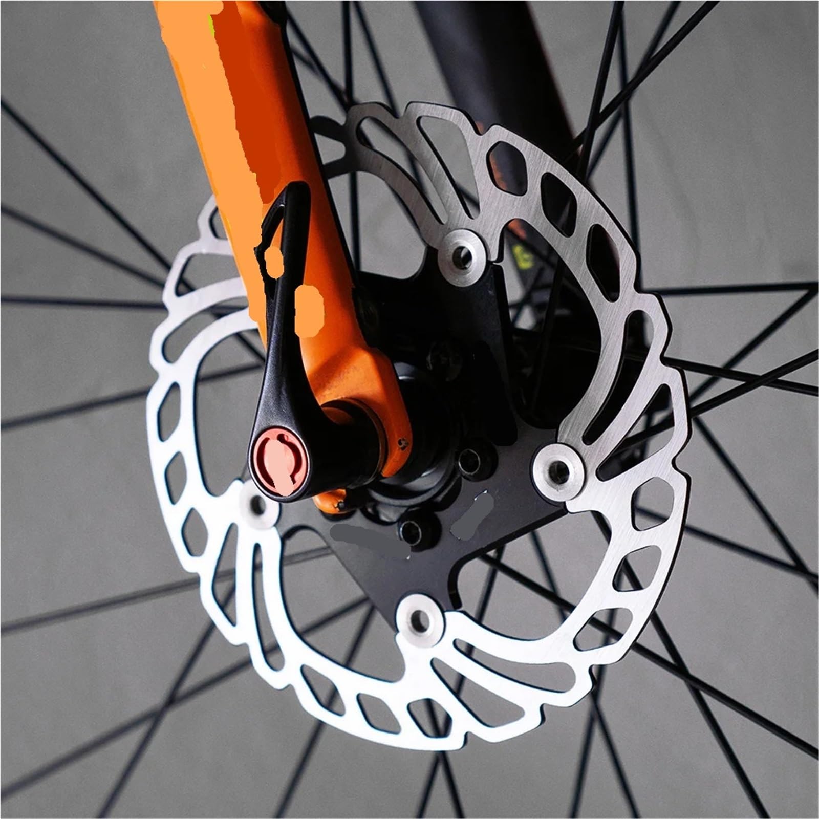 Schwimmende Bremsscheibe Fahrrad-Scheibenbremse, schwimmender Rotor, 6-Loch, 203 mm, 180, 160, hochfester Stahl, passend for alle Bremsbeläge for MTB, Rennrad(203mm Black)
