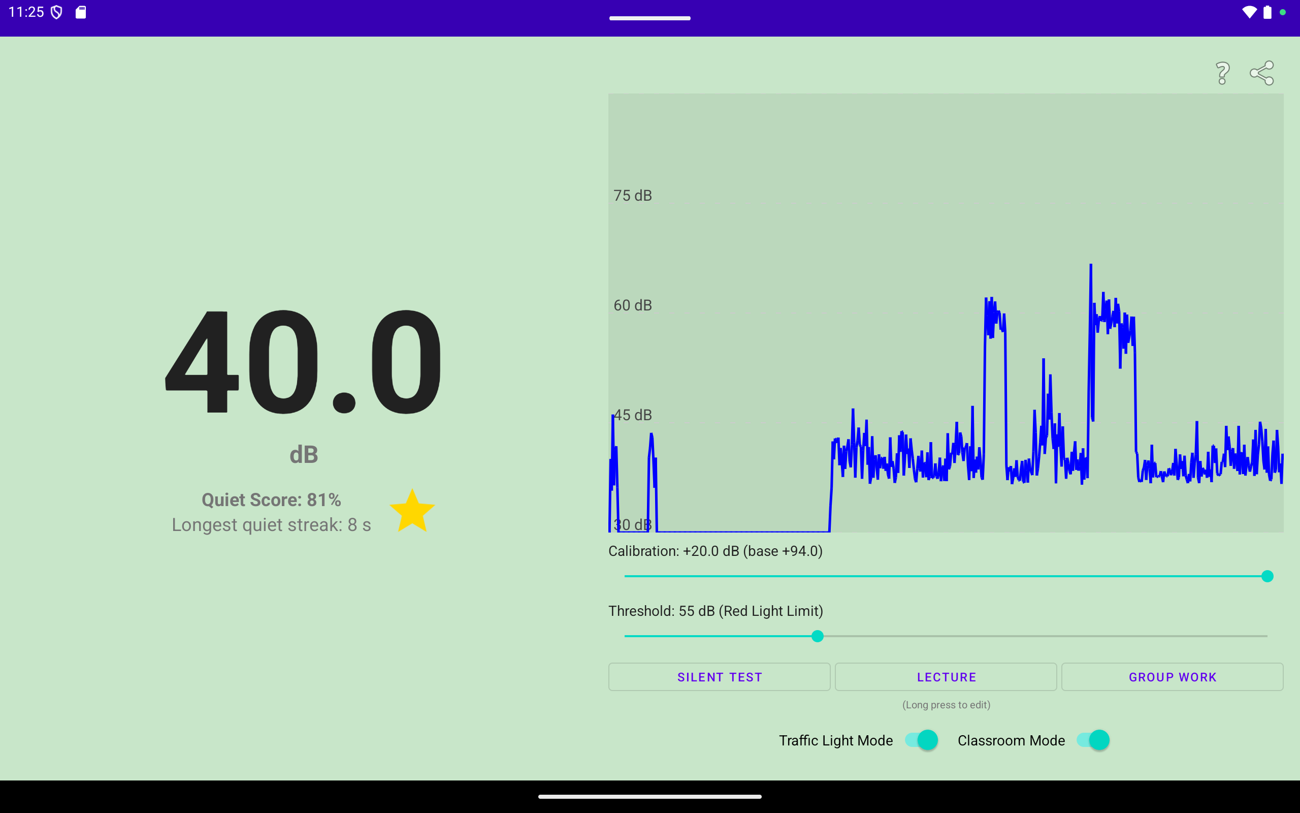 Visual Sound Meter: dB Traffic Light - App on Amazon Appstore