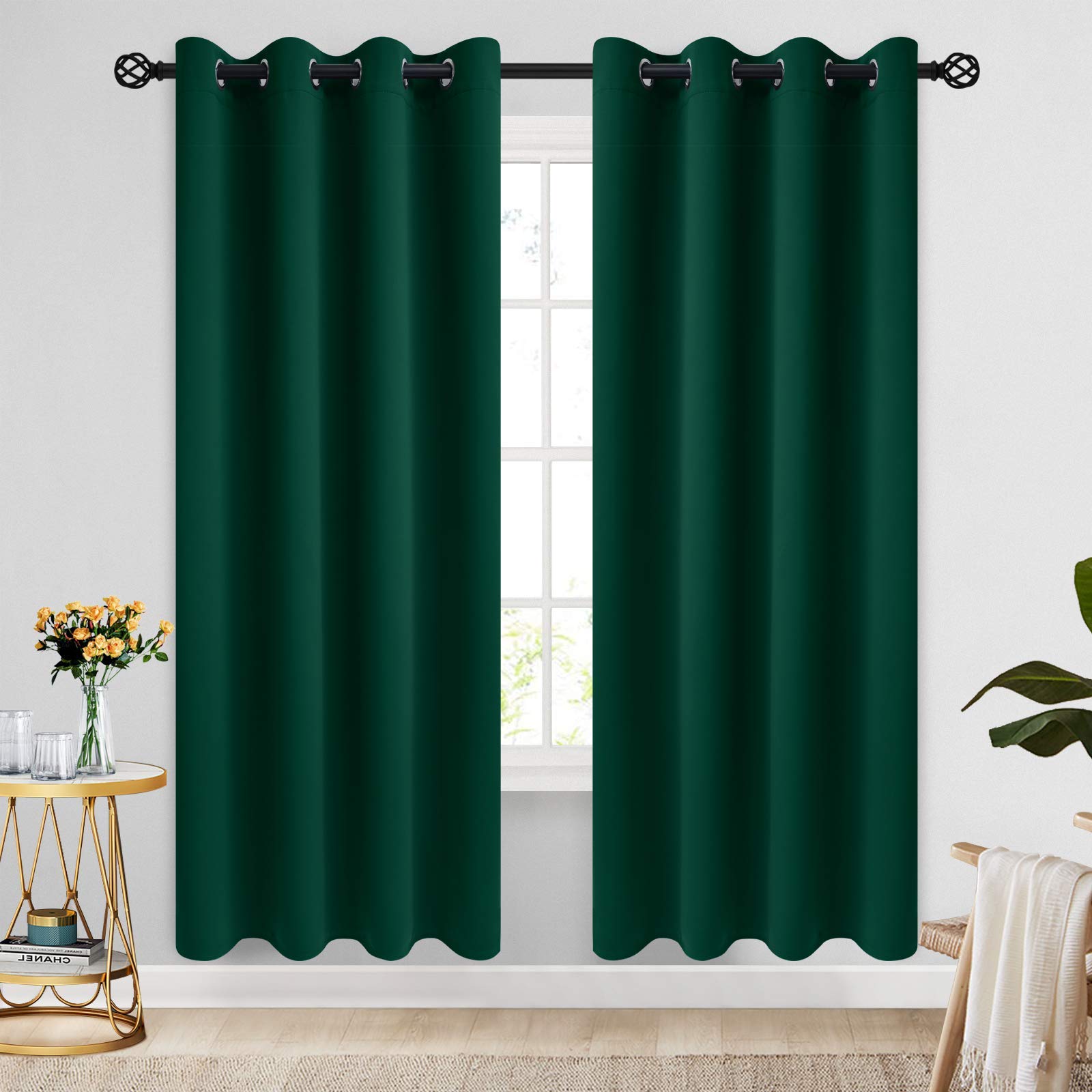 COSVIYA Grommet Blackout Room Darkening Curtains