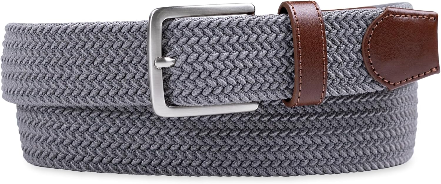 Dockers mens Casual Everyday Braided Fabric Fully Adjustable Web Belt - Image 2
