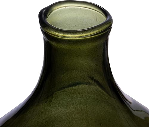 Miniatura 4 de Creative Co-Op Jarrón grande de cristal, verde