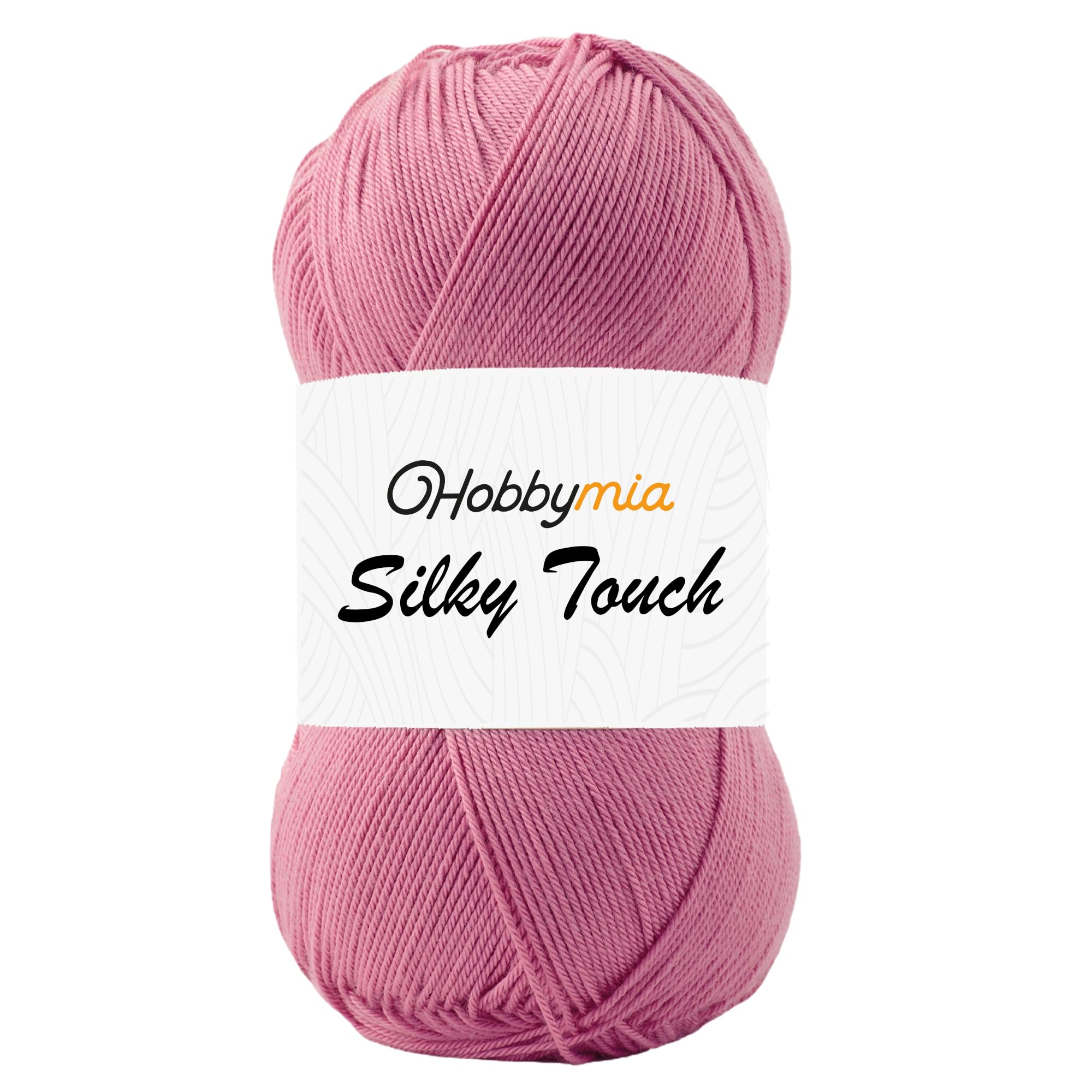 HobbyMia Silky Touch Acrylic Yarn - Soft Sport Weight Yarn for Crochet & Knitting - 100g / 383yds - 100% Microfiber Acrylic - Lightweight Fine Smooth