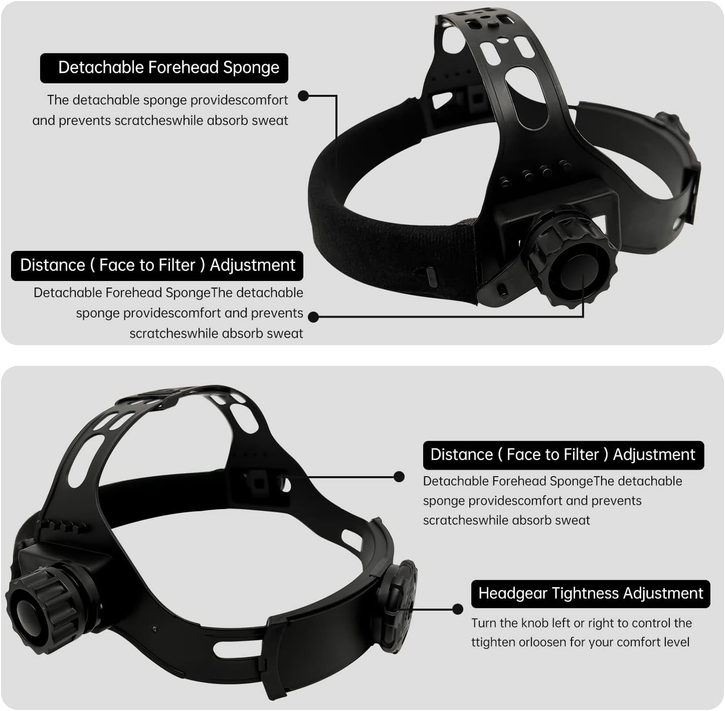 Headgear Features of the WELDMALL WM-110 Welding Helmet