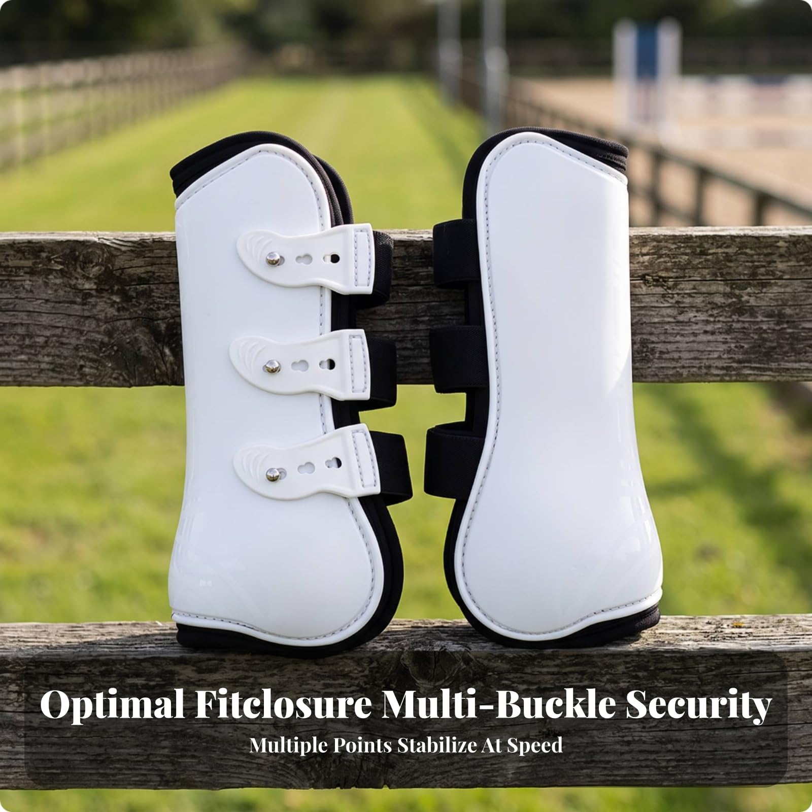 Protector Patas Caballo Resistente, White, XL-Front