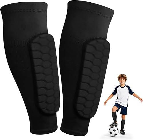 Protège-tibias pour enfant de football, léger, respirant,…