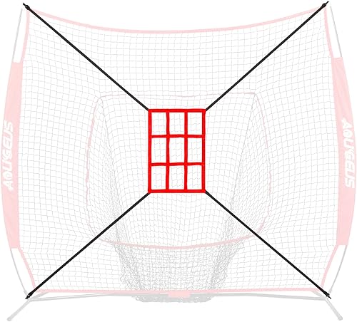 Miniatura 2 de Zona de ataque ajustable para red de béisbol, práctica de lanzar y golpear con precisión, para redes de 6 x 6, 7 x 7 o 8 x 8 pies