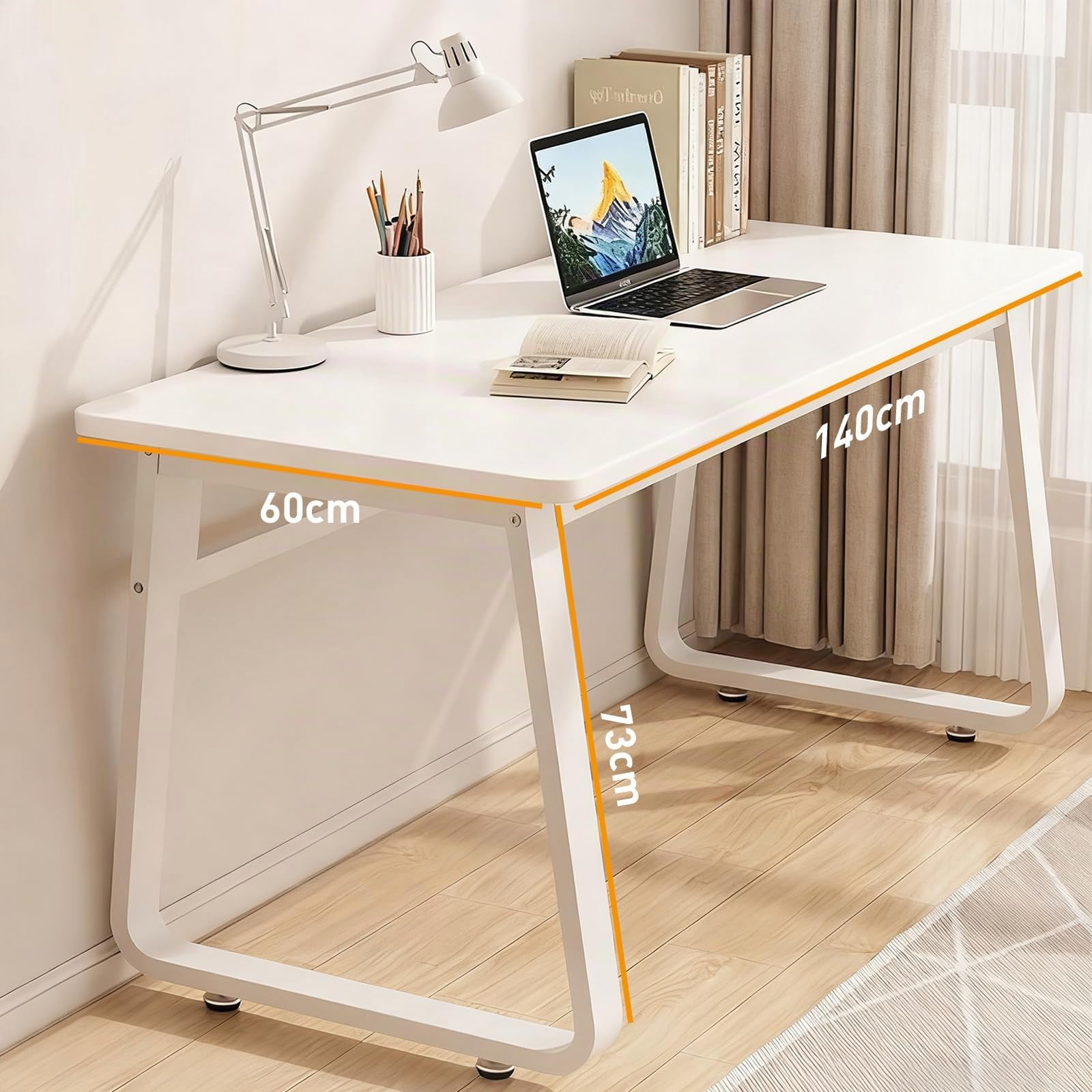 Escritorio Moderno para Computadora Estilo Sencillo, Mesa de Estudio, Mesa para Escritura, Mesa para PC para Oficina en Casa, Dormitorio