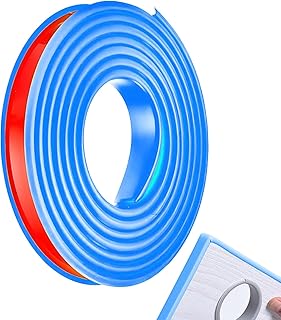 キャビネット縁プロテクター - U字型柔軟ベニヤ縁取りストリップ - 粘着家具保護シールテープ PVC製 簡単 引出し・写真立て・キャビネット・テーブル・棚用 家具修理