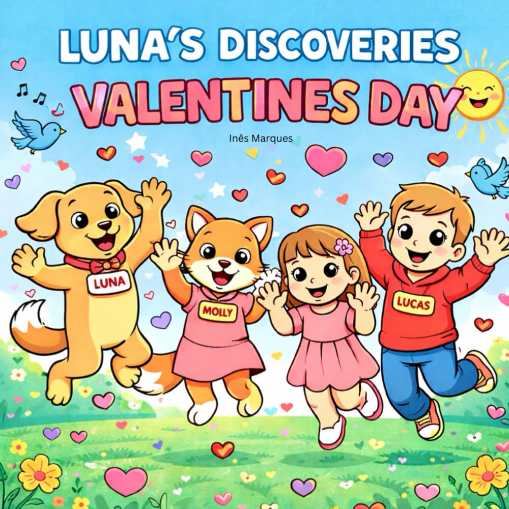 Luna's Discoveries: Valentine's Day - The loving coloring book for kids (Luna's Discoveries around the world)