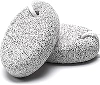 HOOMBOOM 2PCS Natural Lava Pumice Stones for Feet - Callus Remover, Hard Skin Exfoliator Pedicure Tool for Hands & Feet