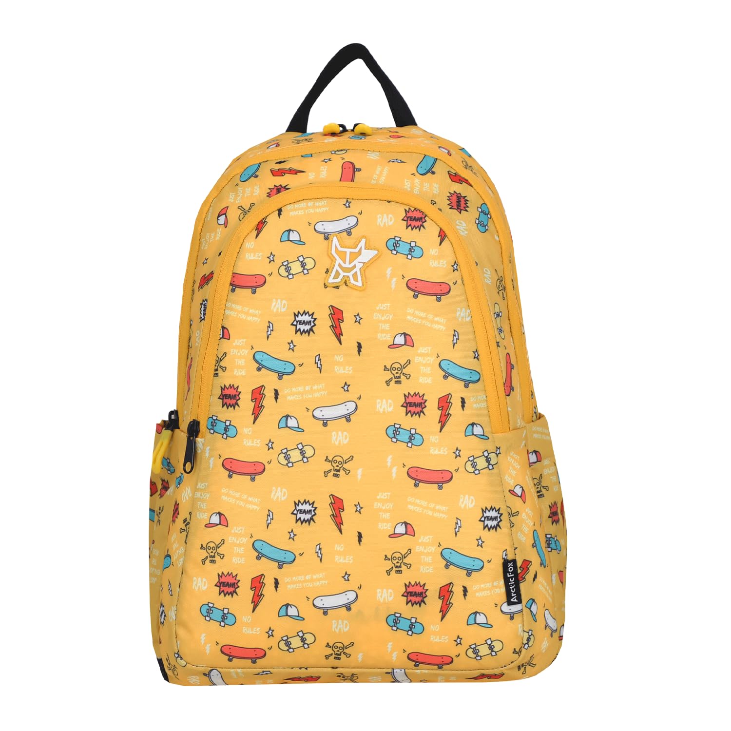 Bitsy Skate Yellow 21 Liters School Backpack for Boys and Girls-image-4