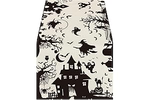 Spooktacular Halloween Tablecloth: Prime Vintage Gothic Skull Bat Pumpkin, Your Frightful Party Essential