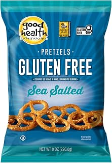 Good Health Sea Salt Flavor Pretzels, Gluten Free, Kosher, 8 Ounces (Pack Of 12)