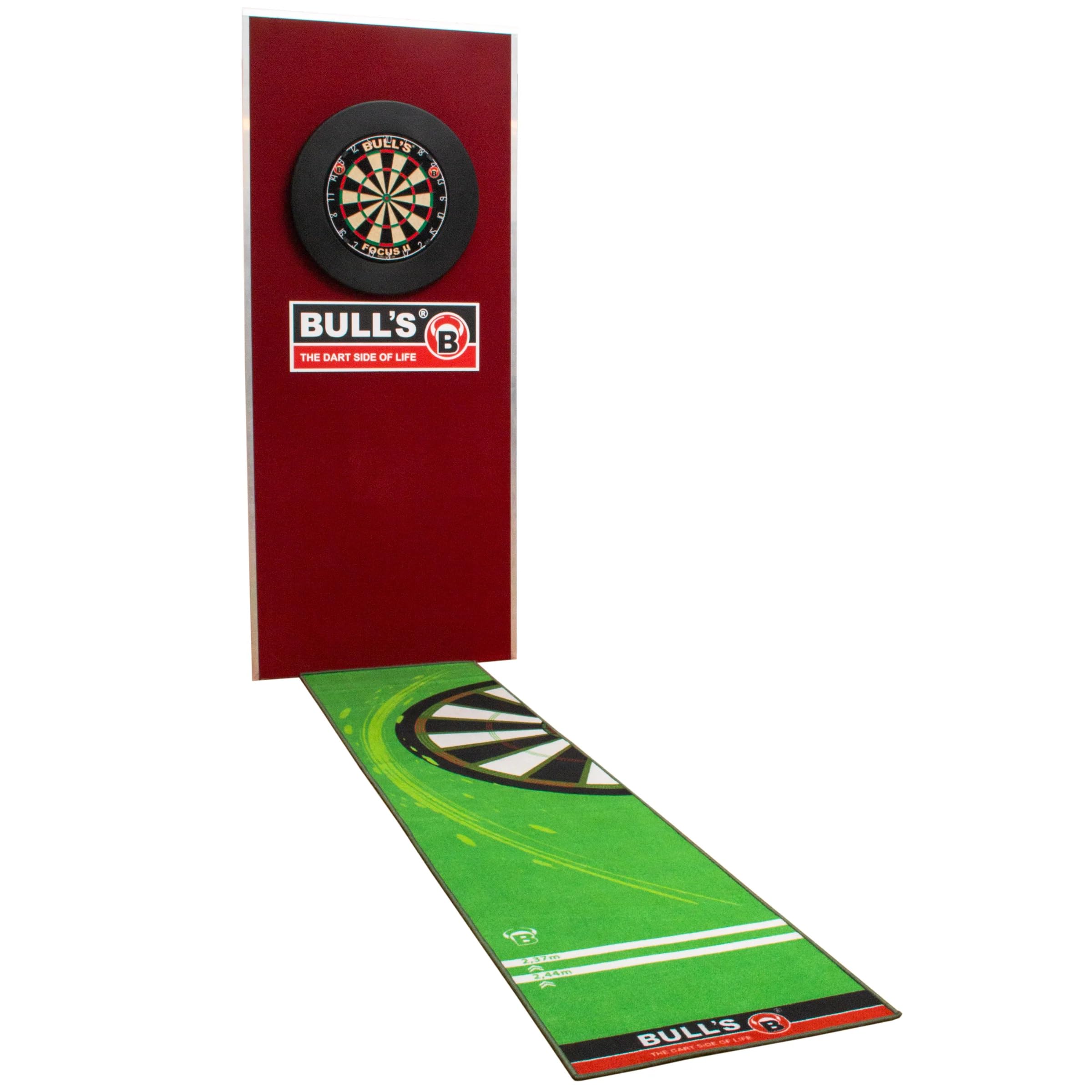 Carpet Mat 140 Red Dart Rug with Non-Slip Rubber Backing, Environmentally Friendly Tournament Dart Mat
