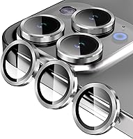 Vista 16 de Jeluse Paquete de 2 protectores de lente de cámara para iPhone 16 Pro Max/iPhone 16 Pro/iPhone 15 Pro Max/iPhone 15 Pro/iPhone 14 Pro Max/iPhone 14