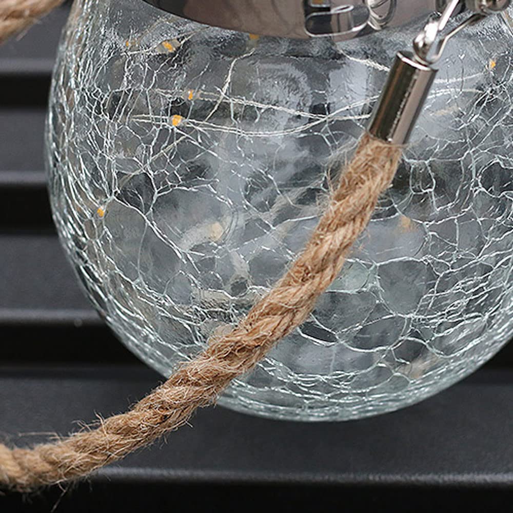 Zestaw 2 wiszących lampionów solarnych, zewnętrznych ozdób choinkowych, solarnych lamp wiszących, do ogrodu, ogrodu, na podwórko, drzewo, kinkiety ścienne