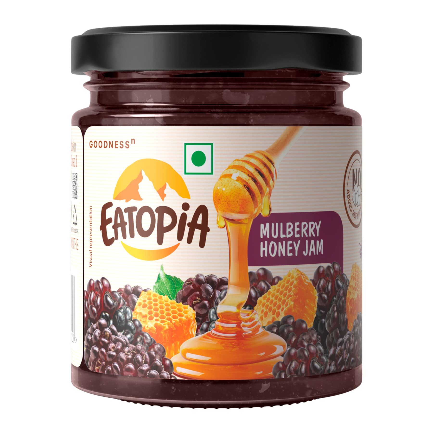 Eatopia Mulberry Honey Jam - 240 Gms