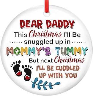 Baby First Christmas Ornament 2023, Newborn Baby Boy, Girl Christmas Ornament Gifts, First Time Mom, Dad Gift, Pregnancy Gifts, Newborn Gifts Christmas Decorations, Pregnancy Ceramic Ornament