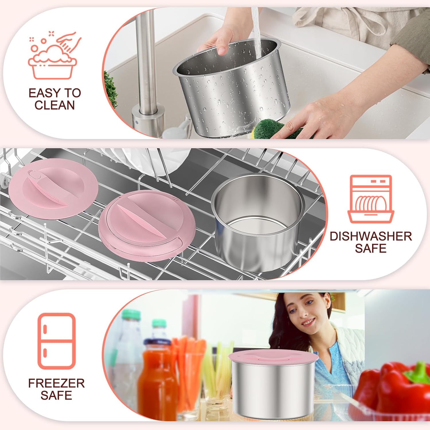 Akhia 41-Ounce Electric Lunch Box for Adults 80W Heated Lunch Box for Men, Portable Food Warmer with 1.2L 304 Stainless Steel Container 12V/24V/110V/220V in Car Truck Valentine's Gift for Men Woman