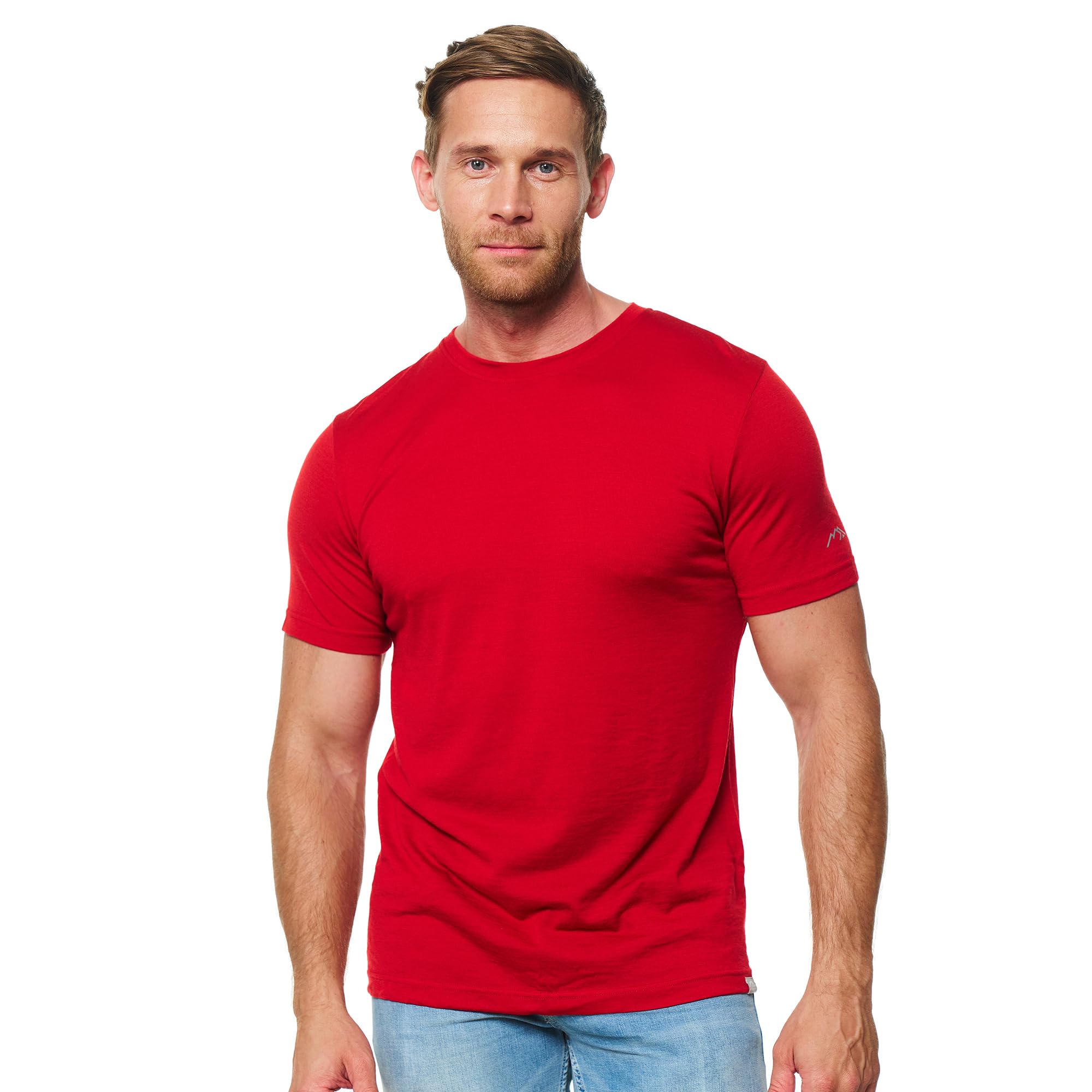 Merino.tech Merino Wool T-Shirt Mens - 100% Merino Wool Undershirt Lightweight Base Layer