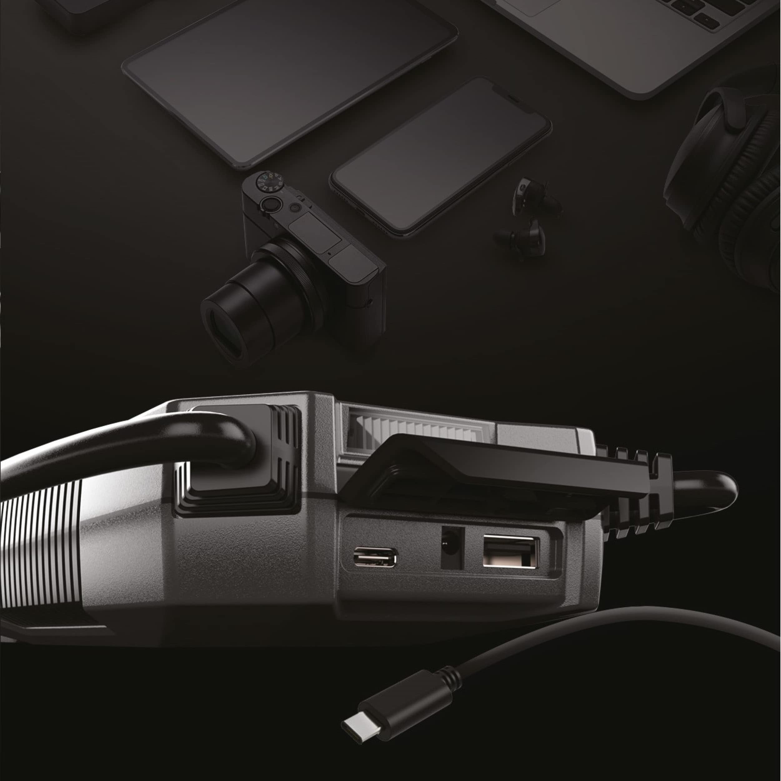 Schumacher Electric SBX462 - Avviatore Auto 1500A 12V - Booster al Litio con Morsetti Sicuri - Motori Benzina 8L / Diesel 6L - USB, LED - Modalità Override e Pre-Boost