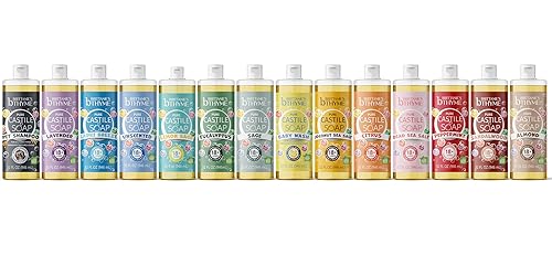 Miniatura 6 de Brittanie's Thyme Pure Castile - Repuesto de jabón líquido para cabello y cuerpo, suave y puro, fabricado con aceites naturales de lujo, vegano y