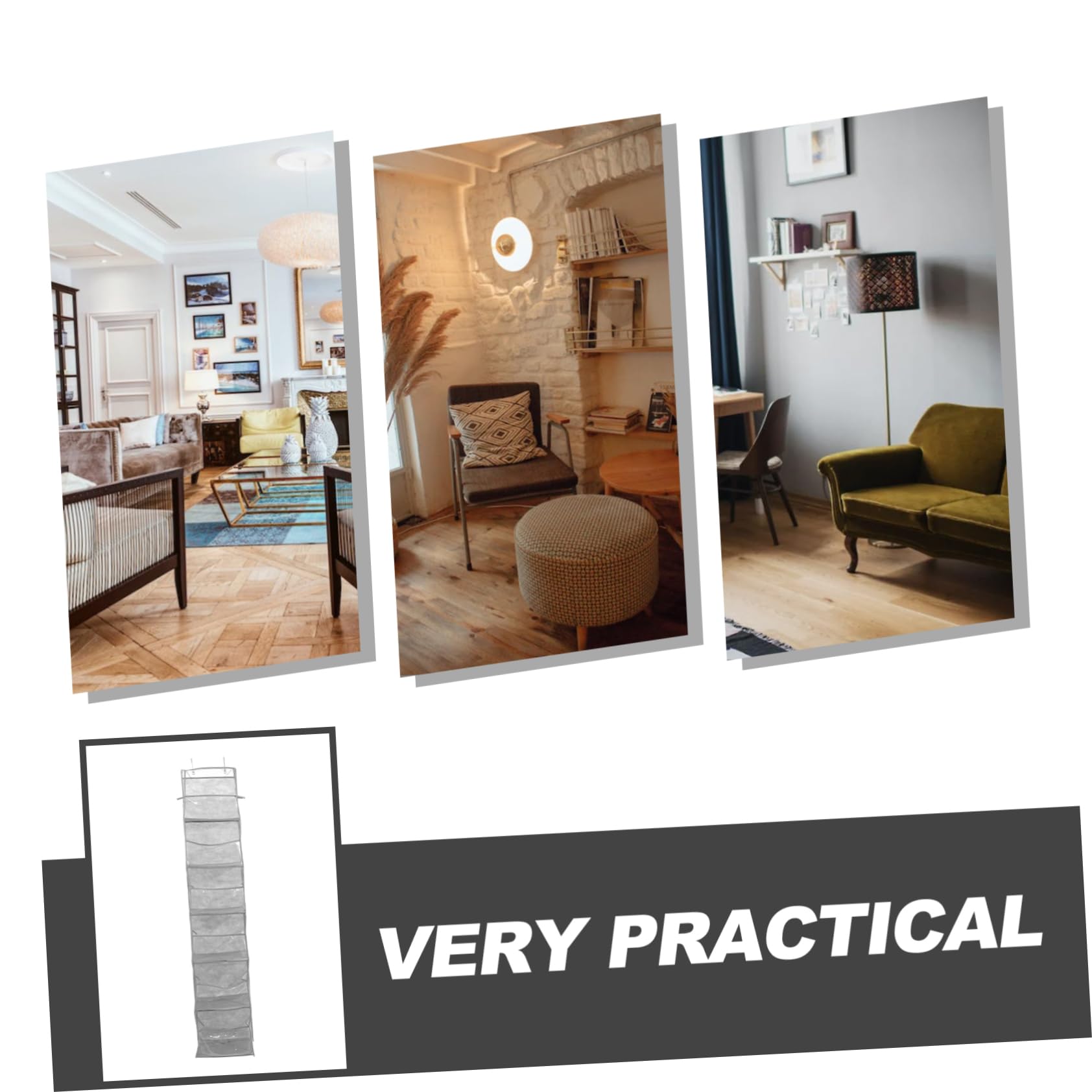 SOESFOUFU Door Mount Storage Bag Over The Door Organizer Hanging Storage for Shoes Bags More Sleek Functional