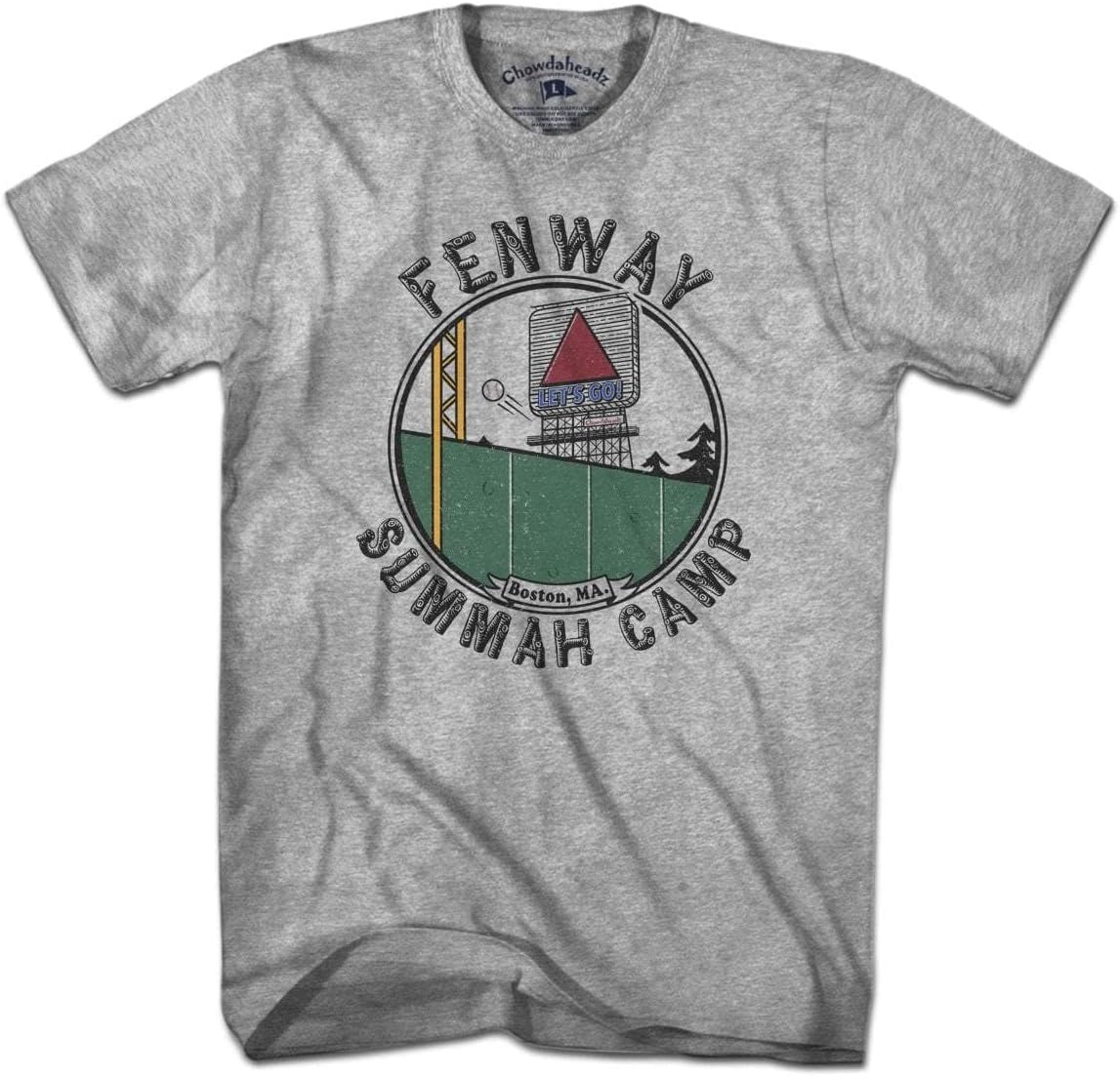 Chowdaheadz Fenway Summah Camp T-Shirt - Unisex Vintage Tee Soft Cotton Blend