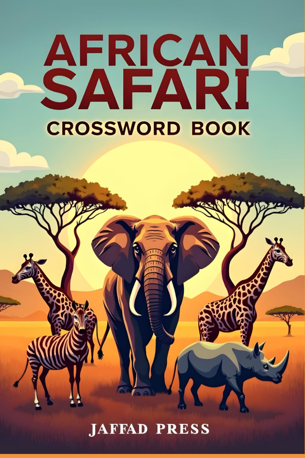African Safari Crossword Book: Themed Crosswords for Adults & Teens